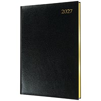 Collins Quarto Diary Week To View Appointment Black 2027