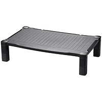 Contour Ergonomics Extra Wide Monitor Stand, Adjustable Height, Black Contour Ergonomics Extra Wide Monitor Stand, Adjustable Height, Black