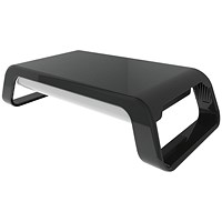 Contour Ergonomics Monitor Stand, Adjustable Height, Black