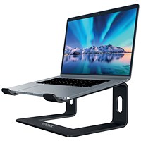 Contour Ergonomics Riser Style Laptop Stand For Laptops Up To 17 Inches Black