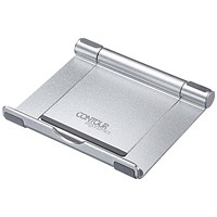Contour Ergonomics Rotating 360 Degree Rotating Tablet/Phone Stand 4- 13 Inches Silver