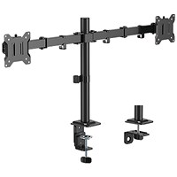 Contour Ergonomics Economy Dual Monitor Arm Black