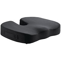 Contour Ergonomics Memory Foam Seat Cushion with Cooling Gel Black