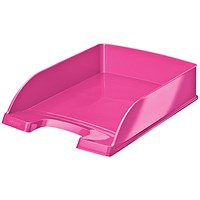 CEP Pro Gloss Self-stacking Letter Tray, Pink