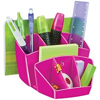 CEP Pro Gloss Desk Tidy, 7 Compartments, Pink