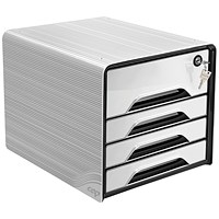CEP Smoove Secure 4 Drawer Module with Lock White