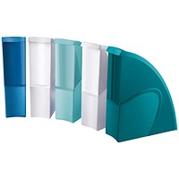 CEP Riviera Plastic Magazine Files, Assorted, Pack of 5