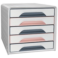 CEP Mineral Smoove 5 Drawer Set, Grey & Pink