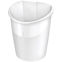 CEP Ellypse Xtra Strong Waste Bin 15 Litre Arctic White