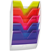 CEP Wall File 5 Compartment Rainbow Multicolour