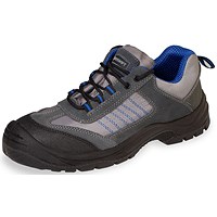 Beeswift Mesh Active Trainers, Black & Blue, 6.5