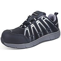 Beeswift S3 Non Metallic Trainers, Black & Grey, 3