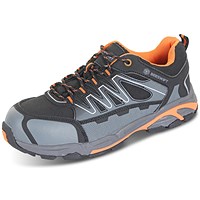 Beeswift S3 Composite Trainers, Black Orange & Grey, 5