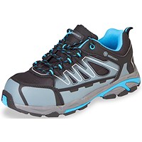 Beeswift S3 Composite Trainers, Black Blue & Grey, 3