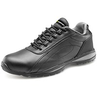 Beeswift Dual Density S1P Steel Toecap Trainers, Black & Grey, 3