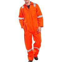 Beeswift Fire Retardant Nordic Design Boilersuit, Orange, 46