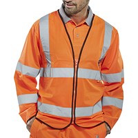 Beeswift Fire Retardant Hi-Vis Jerkin, Orange, Small