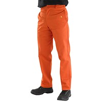 Beeswift Fire Retardant Trousers, Orange, 32