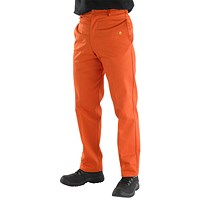 Beeswift Fire Retardant Trousers, Orange, 34