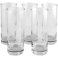 Clear Tall Tumbler Drinking Glass, 36.5cl, Pack of 6