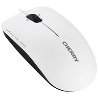 Cherry MC 2000 USB Wired Infra-red Mouse With Tilt Wheel Technology Pale Grey