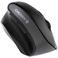 Cherry MW 4500 USB Wireless Vertical Mouse Left Hand 6 Buttons Scroll Wheel Black