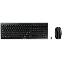 Cherry Stream USB Desktop Wireless Keyboard and Mouse Set UK Black