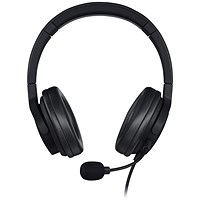 Cherry HC 2.2 USB Wired Gaming Headset, 7.1 Surround Sound, Detachable Microphone, Black