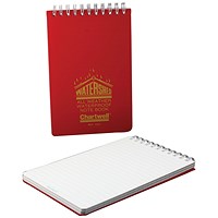 Chartwell Ruled Watershed Waterproof Book 101x156mm Red 2291 Chartwell Ruled Watershed Waterproof Book 101x156mm Red 2291