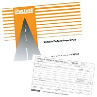 Chartwell Tachograph Vehicle Defect Report Pad, A5, 50 Pages