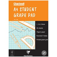 Chartwell Graph Pad, A4, 50 Sheets Chartwell Graph Pad, A4, 50 Sheets