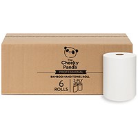 Cheeky Panda Sustainable Bamboo Hand Towel Roll 2-Ply 200m (Pack of 6) HANDTWRL6