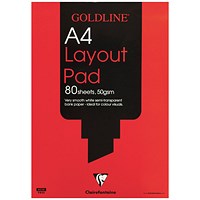 Goldline Layout Pad, A4, 50gsm, 80 Sheets