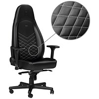 Noblechairs ICON Gaming Chair, Black & White