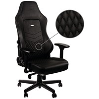 Noblechairs Hero Gaming Chair, Real Leather, Black