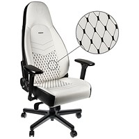 Noblechairs ICON Gaming Chair, White & Black