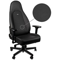 Noblechairs ICON Gaming Chair, High-tech Faux Leather, Black