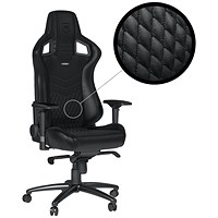 Noblechairs Epic Gaming Chair, Real Leather, Black