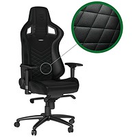 Noblechairs Epic Gaming Chair, Faux Leather, Black & Green