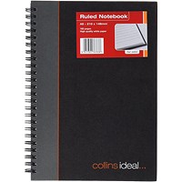 Collins Ideal Wirebound Notebook, A5, Ruled, 192 Pages