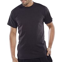Beeswift Heavy Weight T-Shirt, Black, 5XL