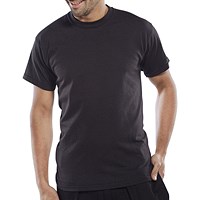 Beeswift Heavy Weight T-Shirt, Black, Large