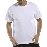Beeswift Heavy Weight T-Shirt, White, Medium