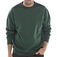 Beeswift Polycotton Sweatshirt, Bottle Green, Large