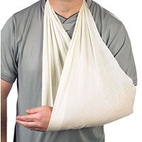 Click Medical Calico Triangular Bandage, White