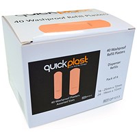 Quickplast Waterproof Plasters, 2 Assorted Sizes, Pack of 240