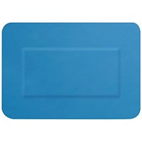 Hygioplast Blue Detectable Plasters, 4 Assorted Sizes, Pack of 20