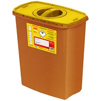 Woodsafe Sharps Bin Lid And Screw Fit Cap, 12 Litre