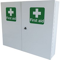 Click Medical Double Door Metal First Aid Cabinet