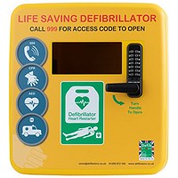 Click Medical Defibrillator Polycarbonate Cabinet, Comes with Unlocked, Heater and Light